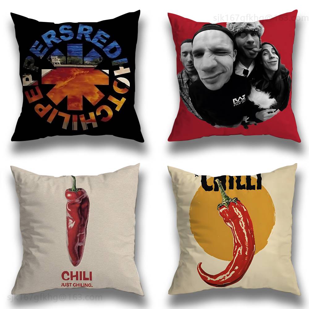 Hot Home Of Textiles - R-Red Hot C-Chili Peppers Fronha Sofá