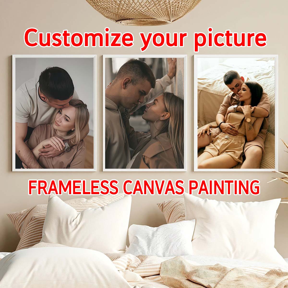 Home Textiles & Decorations - Triptíquico - Pintura a óleo em