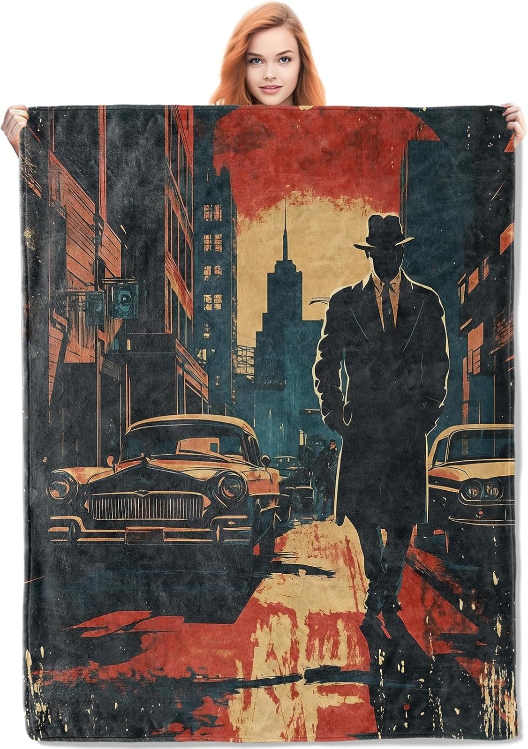 Home Textiles & Decorations - Noir detetive cobertor presentes para mulheres