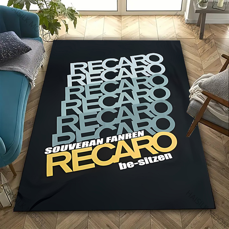 Home Textiles Plaid - Tapete impresso com logotipo r-recaro, 13
