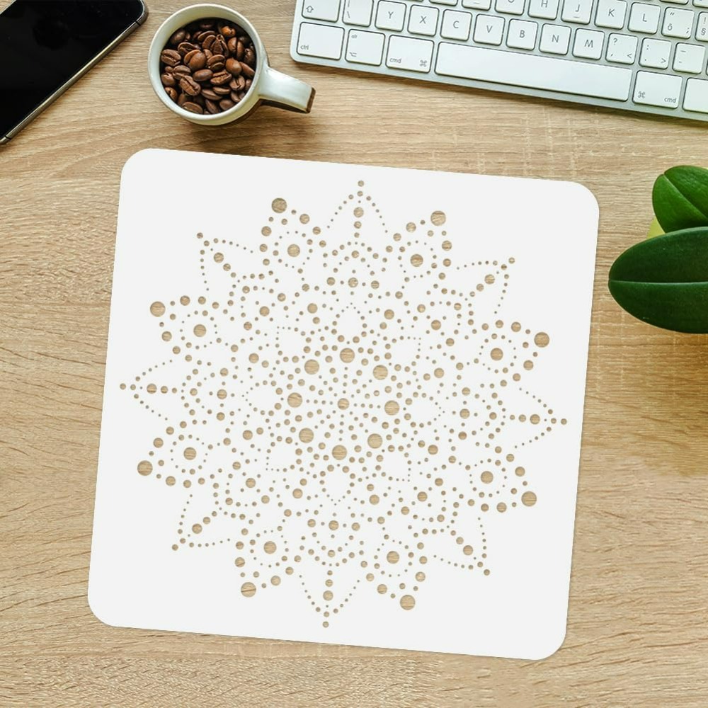 Modelo de estêncil de mandala  - Home Textiles Products avaliação e preço