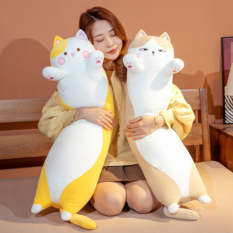 Travesseiro Kawaii Long Cat Pl - Bolster Pillow Long avaliação e preço