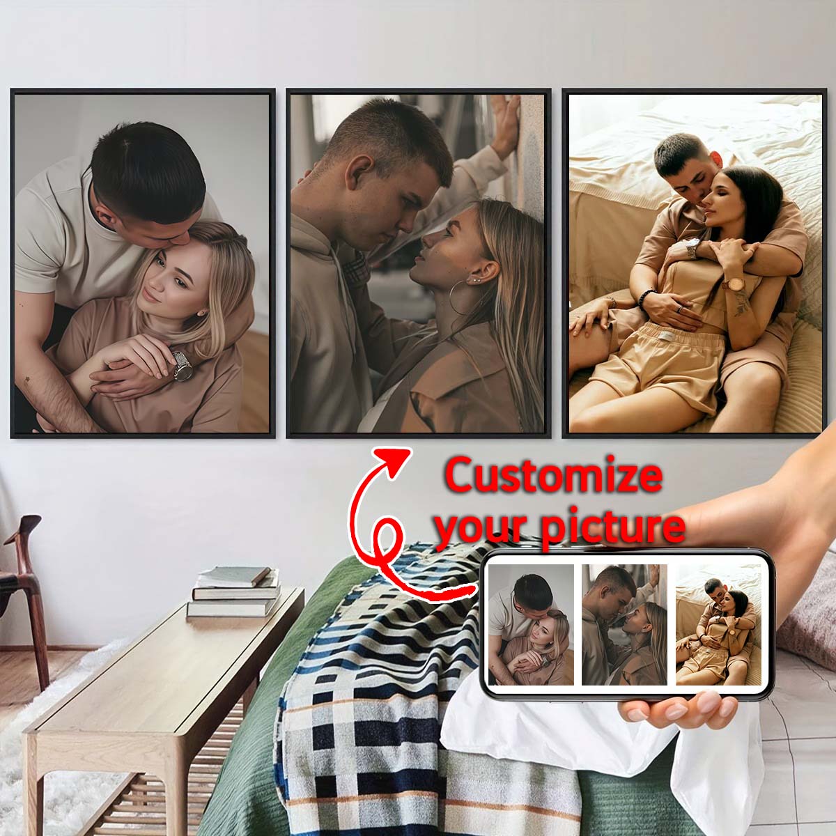 Triptíquico - Pintura a óleo e - Home Textiles & Decorations avaliação e preço