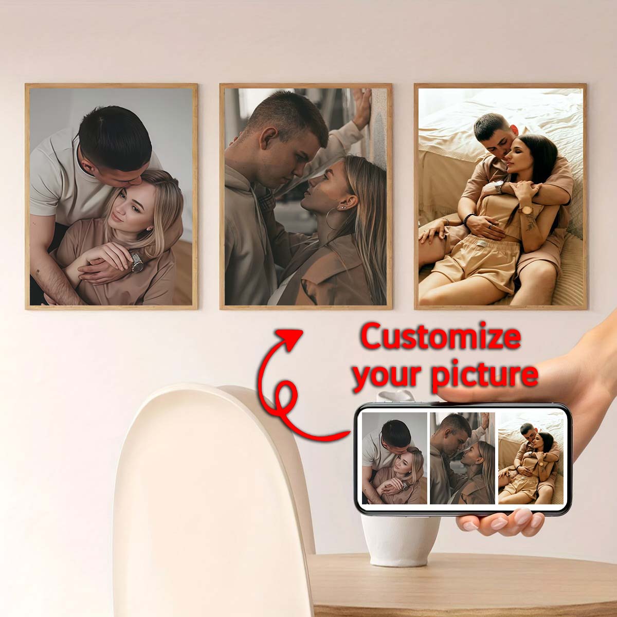 Triptíquico - Pintura a óleo e - Home Textiles & Decorations avaliação e preço