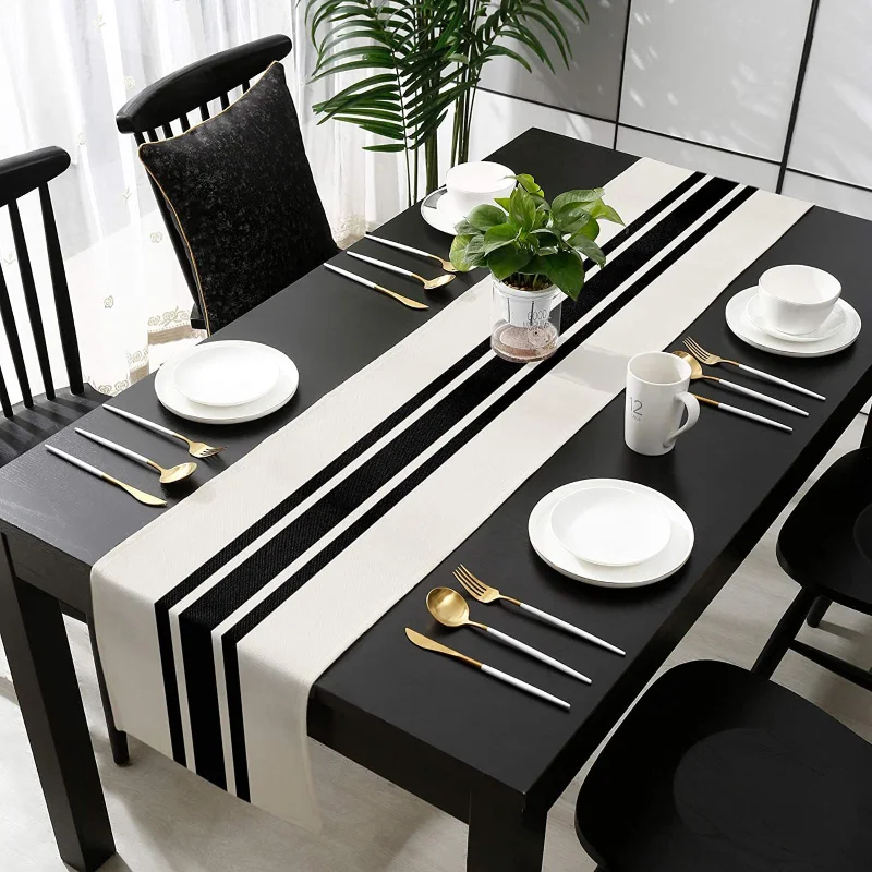 Corredor De Mesa Listrado De L - Home Textiles Plaid avaliação e preço