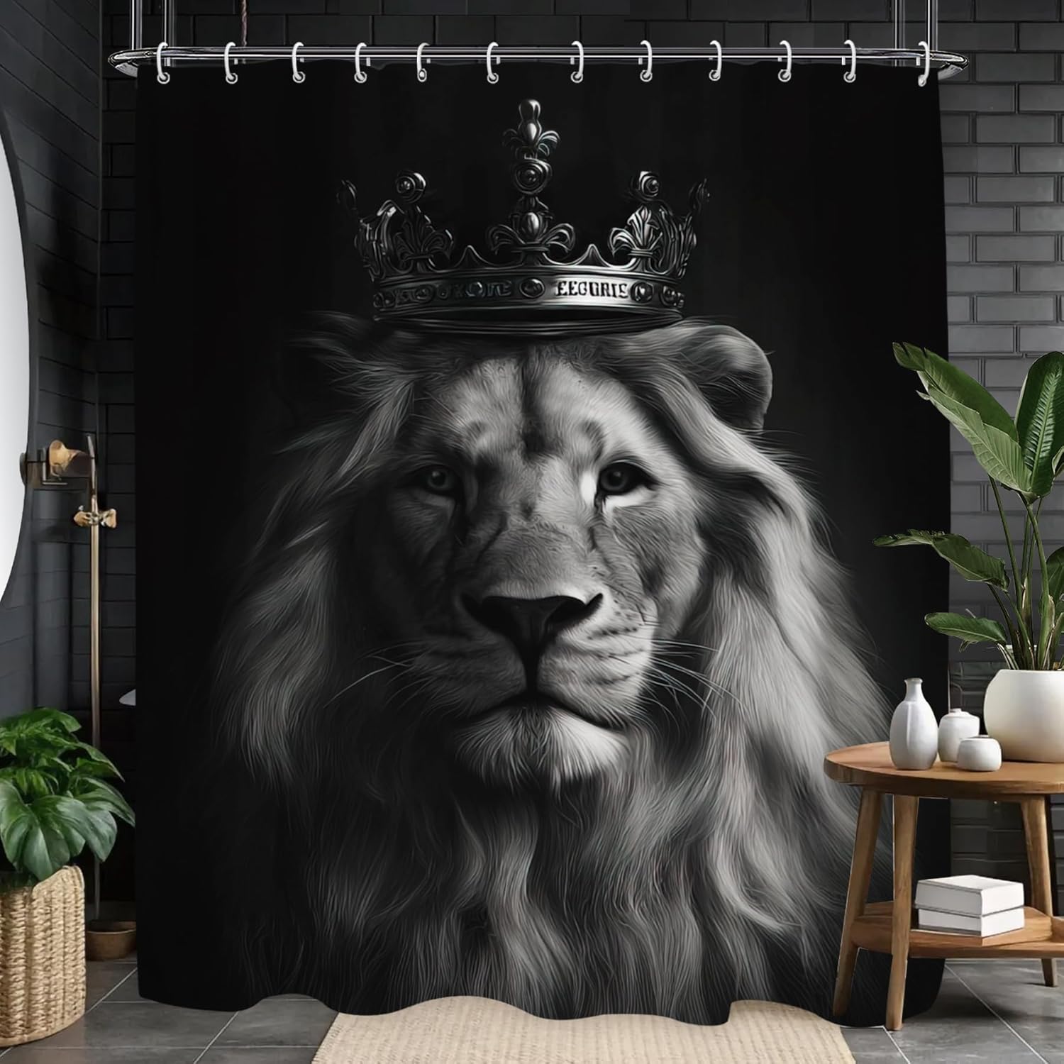 Cortina de Chuveiro Rei Leão M - Home Textiles Luxury Curtains avaliação e preço