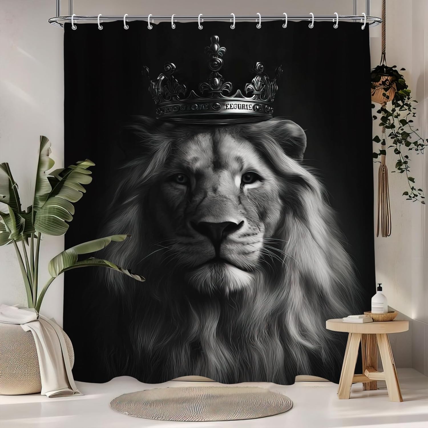 Cortina de Chuveiro Rei Leão M - Home Textiles Luxury Curtains avaliação e preço