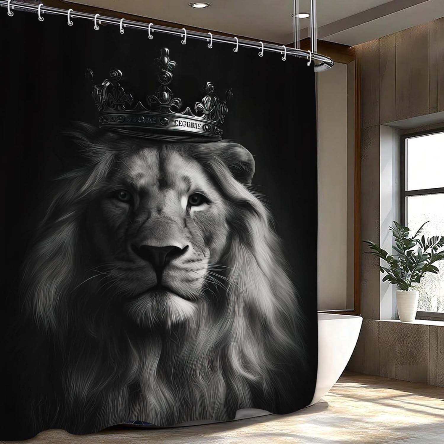 Cortina de Chuveiro Rei Leão M - Home Textiles Luxury Curtains avaliação e preço