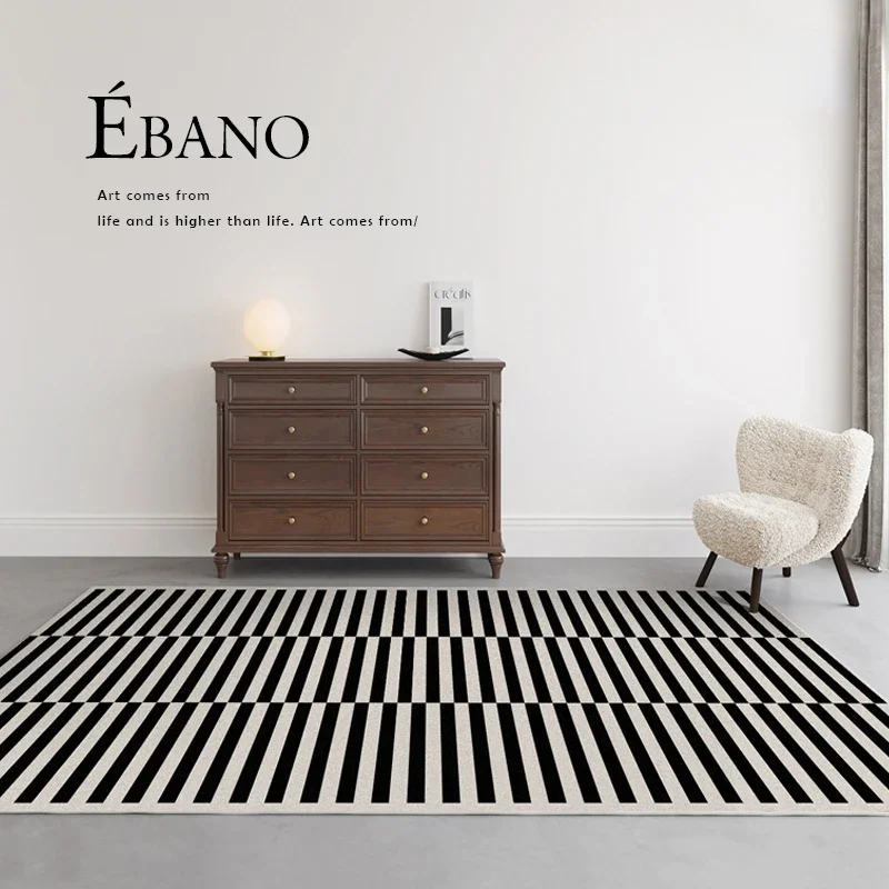 Clássico retro preto branco li - Home Textiles Plaid avaliação e preço