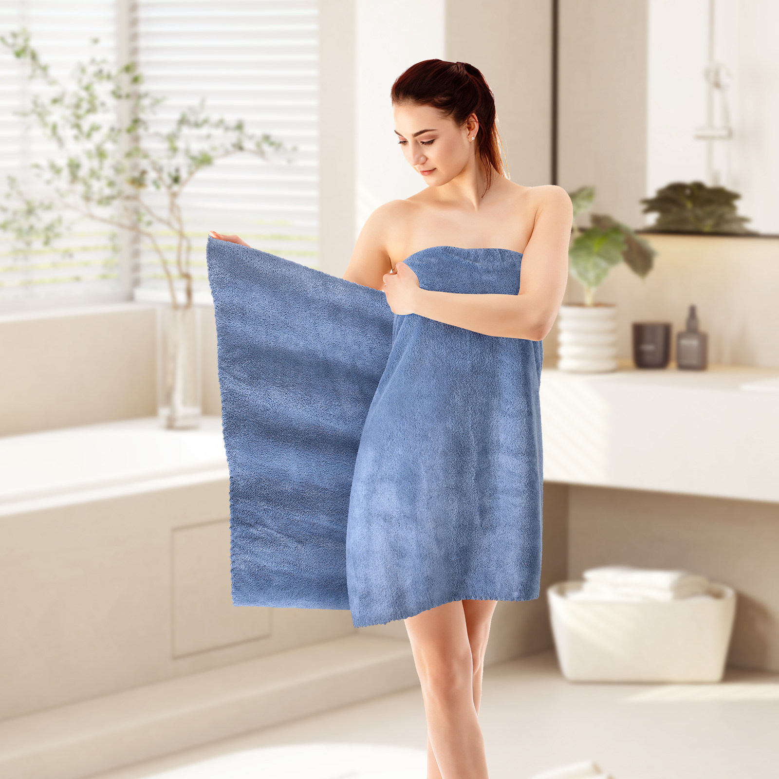 Conjunto de 5 Toalhas de Banho - Home Textiles Towel Set avaliação e preço